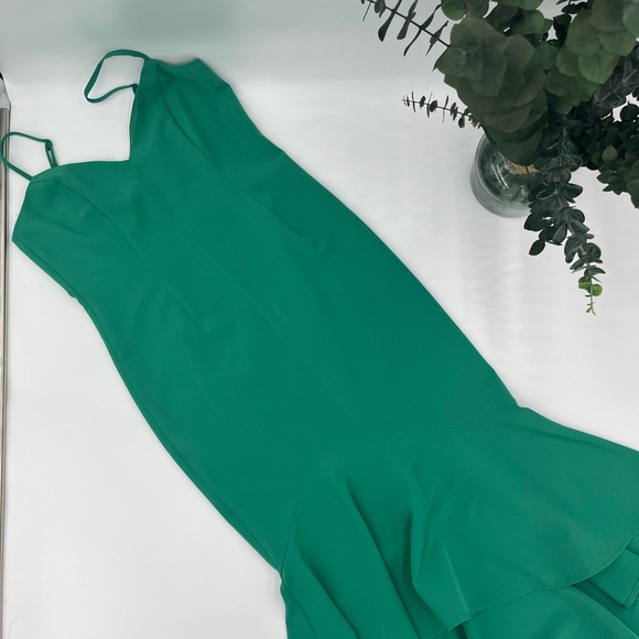 Bardot Women's Spaghetti Strap Hi-Low Mermaid Dress Size 8 - Picture 2 of 5